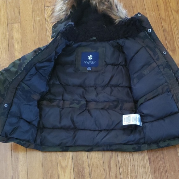 Rocawear Camouflage Kids Winter Coat - Picture 4 of 8